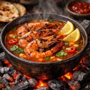 شوربة جمبري حمراء