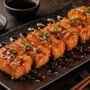 مأكولات بحرية جاهزة crispy salmon